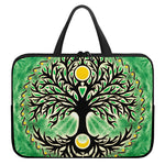 Sun And Moon Yggdrasil Print Laptop Sleeve With Handle