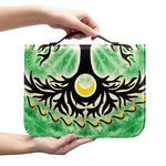 Sun And Moon Yggdrasil Print Leather Bible Cover