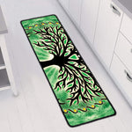 Sun And Moon Yggdrasil Print Long Kitchen Mat