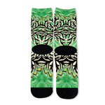 Sun And Moon Yggdrasil Print Long Socks