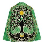 Sun And Moon Yggdrasil Print Men's Blazer
