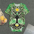 Sun And Moon Yggdrasil Print Men's Bodysuit
