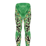 Sun And Moon Yggdrasil Print Men's leggings