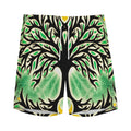 Sun And Moon Yggdrasil Print Men's Athletic Shorts