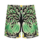 Sun And Moon Yggdrasil Print Men's Sports Shorts