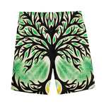 Sun And Moon Yggdrasil Print Men's Sports Shorts
