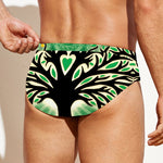 Sun And Moon Yggdrasil Print Men's Swim Briefs