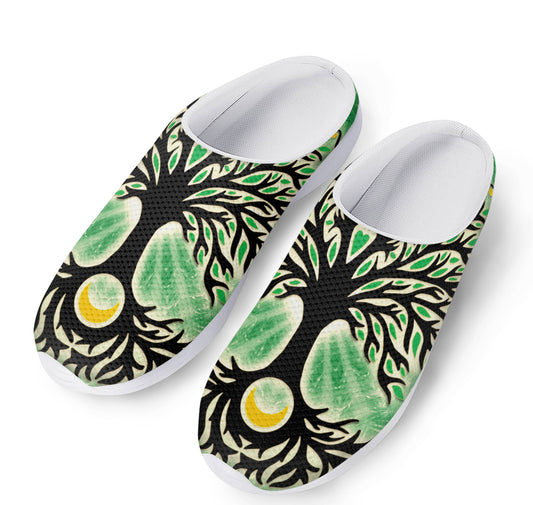 Sun And Moon Yggdrasil Print Mesh Casual Shoes