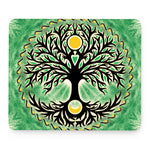 Sun And Moon Yggdrasil Print Mouse Pad