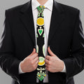 Sun And Moon Yggdrasil Print Necktie