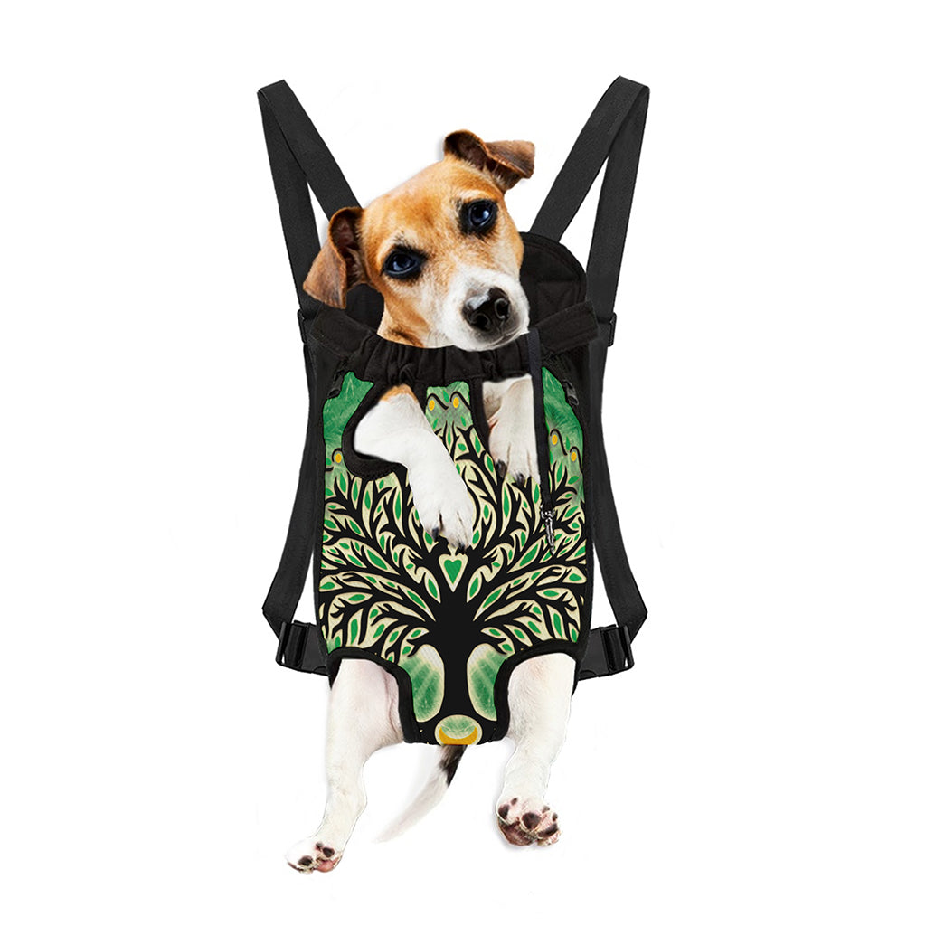 Sun And Moon Yggdrasil Print Pet Carrier Backpack
