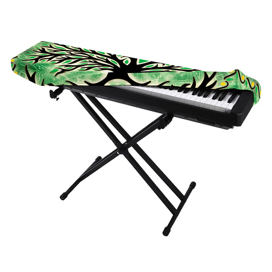 Sun And Moon Yggdrasil Print Piano Keyboard Cover