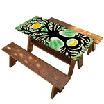 Sun And Moon Yggdrasil Print Picnic Table Cover