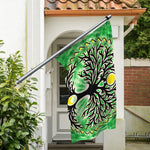 Sun And Moon Yggdrasil Print Polyester Flag