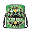 Sun And Moon Yggdrasil Print Rectangular Crossbody Bag