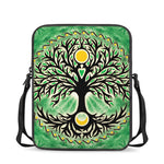 Sun And Moon Yggdrasil Print Rectangular Crossbody Bag