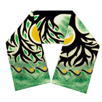 Sun And Moon Yggdrasil Print Scarf