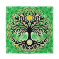 Sun And Moon Yggdrasil Print Silk Bandana