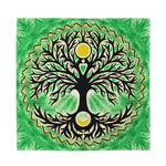 Sun And Moon Yggdrasil Print Silk Bandana