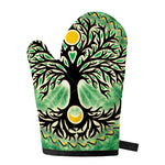 Sun And Moon Yggdrasil Print Single Oven Mitt