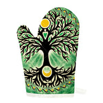 Sun And Moon Yggdrasil Print Single Oven Mitt