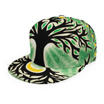 Sun And Moon Yggdrasil Print Snapback Cap