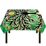 Sun And Moon Yggdrasil Print Tablecloth