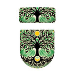 Sun And Moon Yggdrasil Print Toilet Lid And Tank Cover Set