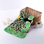 Sun And Moon Yggdrasil Print Towel