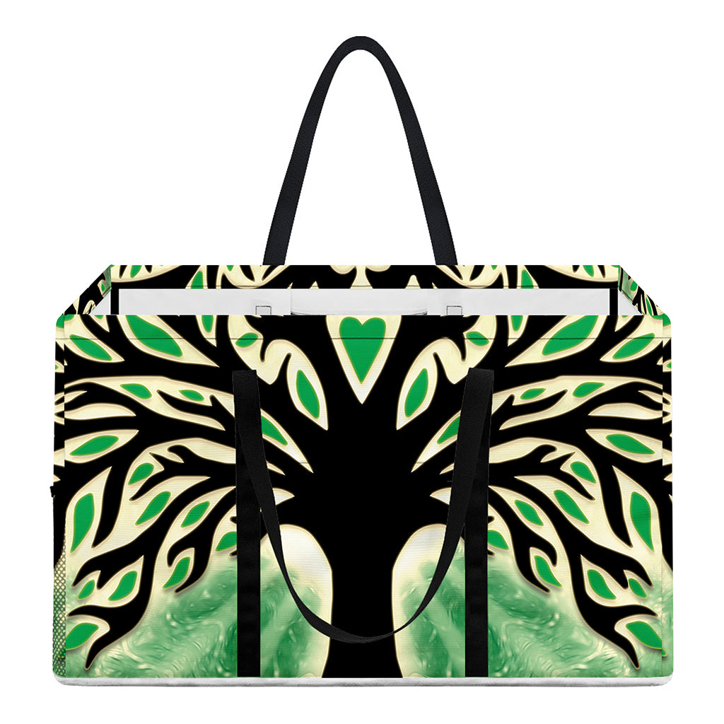 Sun And Moon Yggdrasil Print Utility Tote Bag