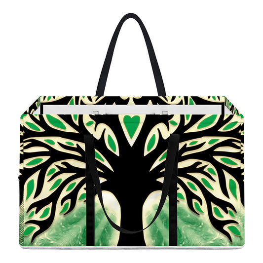 Sun And Moon Yggdrasil Print Utility Tote Bag