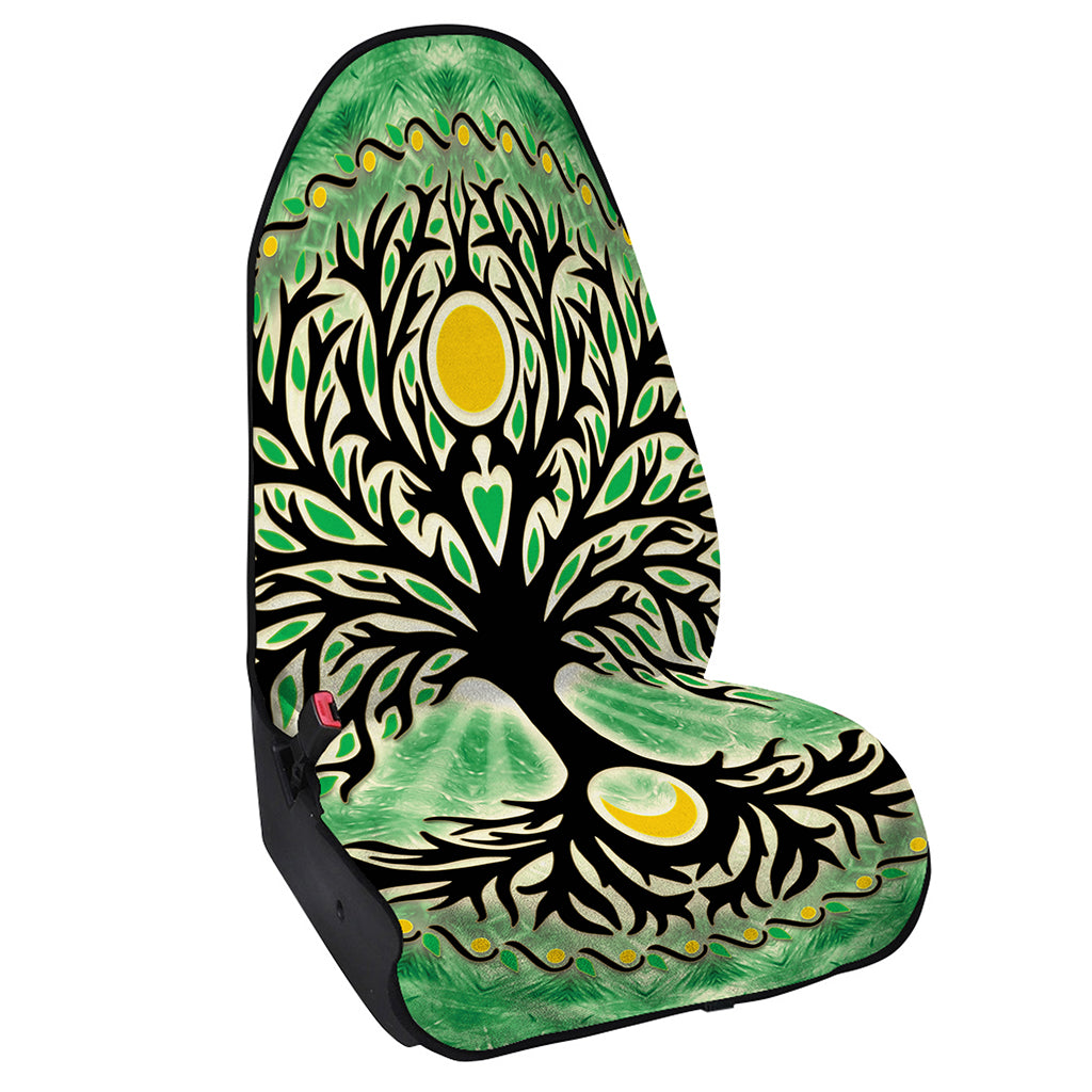 Sun And Moon Yggdrasil Print Waterproof Car Seat Cover