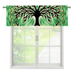 Sun And Moon Yggdrasil Print Window Valance