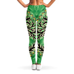 Sun And Moon Yggdrasil Print Women's Leggings