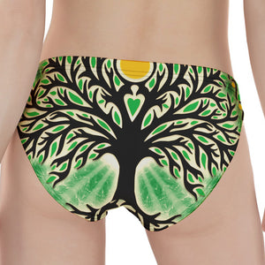 Sun And Moon Yggdrasil Print Women's Panties