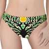 Sun And Moon Yggdrasil Print Women's Thong