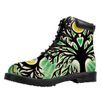 Sun And Moon Yggdrasil Print Work Boots