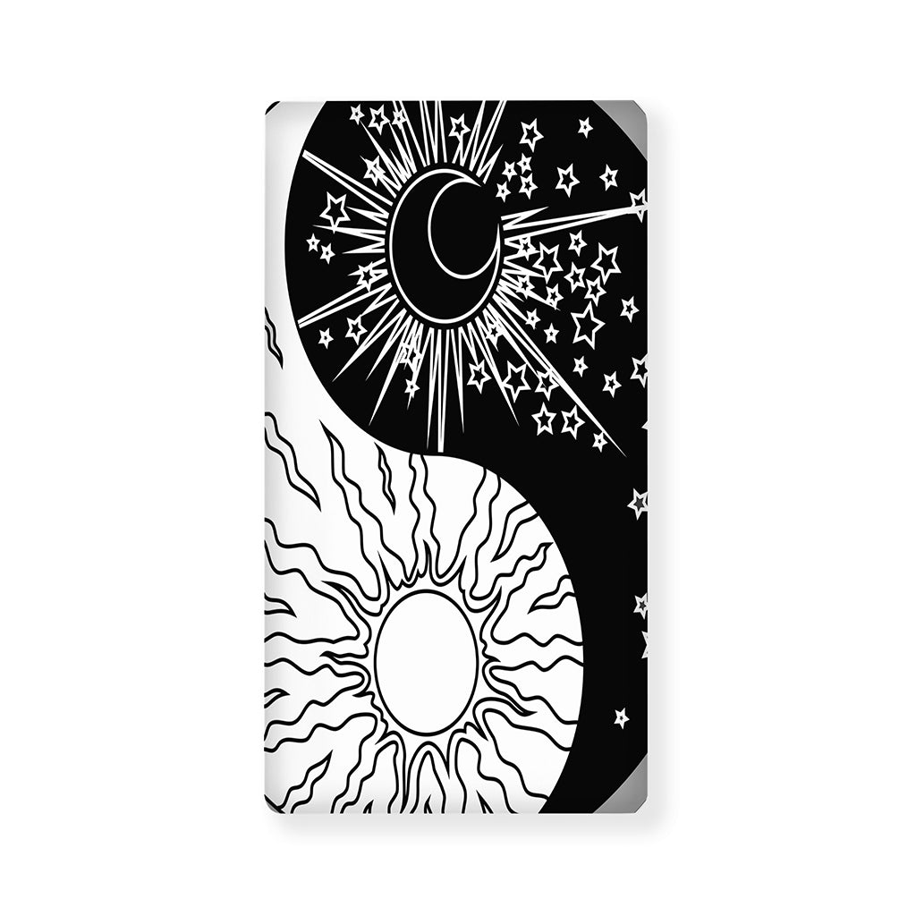 Sun And Moon Yin Yang Print Baby Crib Sheet