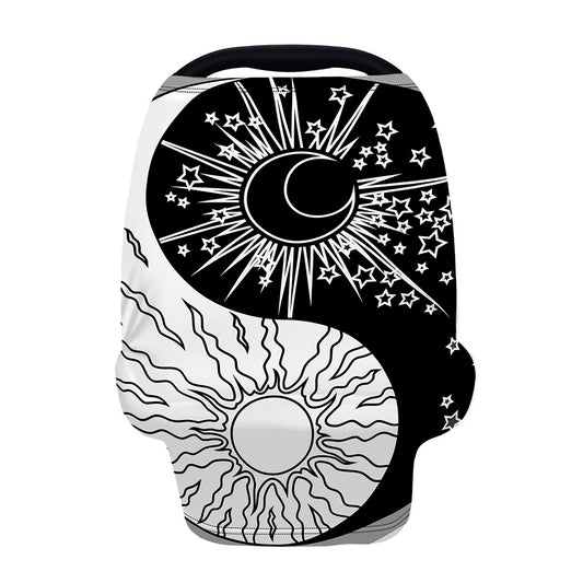 Sun And Moon Yin Yang Print Baby Seat Cover