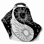Sun And Moon Yin Yang Print Baby Seat Cover