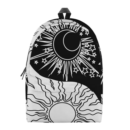 Sun And Moon Yin Yang Print Backpack