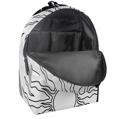 Sun And Moon Yin Yang Print Backpack