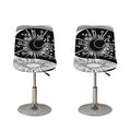 Sun And Moon Yin Yang Print Bar Stool Covers