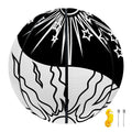 Sun And Moon Yin Yang Print Basketball