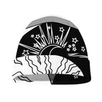 Sun And Moon Yin Yang Print Beanie
