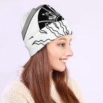 Sun And Moon Yin Yang Print Beanie