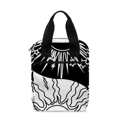 Sun And Moon Yin Yang Print Bible Tote Bag