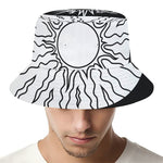 Sun And Moon Yin Yang Print Bucket Hat