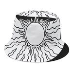 Sun And Moon Yin Yang Print Bucket Hat