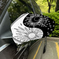 Sun And Moon Yin Yang Print Car Side Mirror Covers